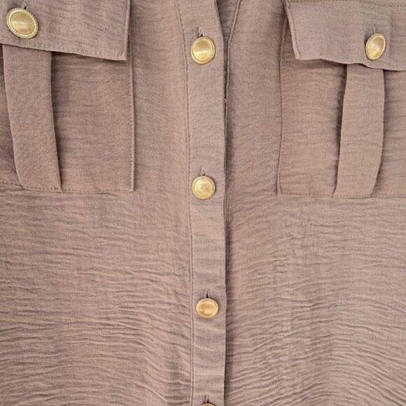 AUW Womens Tie Front SHIRT - Picture 4 of 4